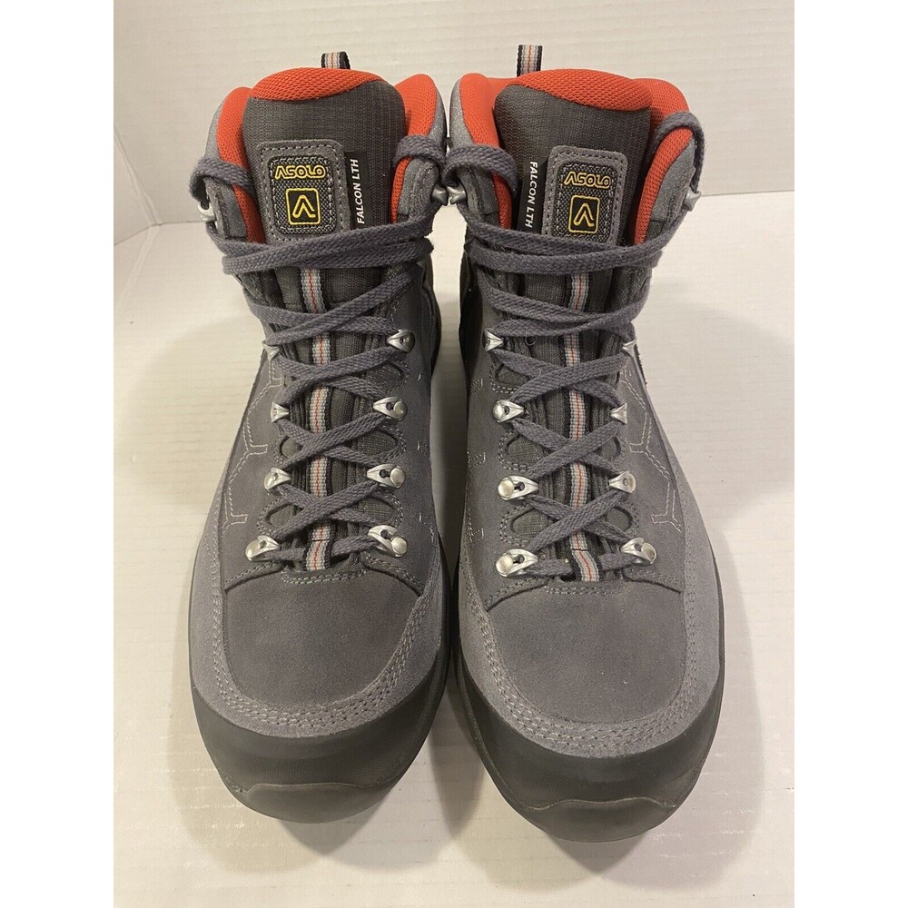 Asolo Falcon LTH Men’s Size 10 Gore-Tex Hiking Boots Vibram Gray Suede - NWOB - Picture 4 of 8